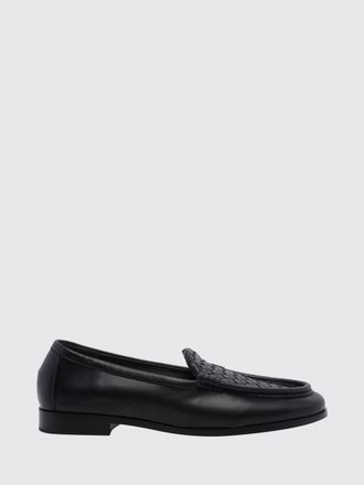 Bottega Veneta Silenzio Intrecciato Lambskin Leather Loafers