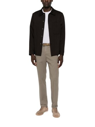 Pantaloni Torino Taupe Slim Chino Trousers