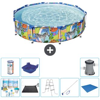 Bestway Piscina Bestway Steel Pro Redonda - Selva - 305x66 Cm - 7-piezas S22122