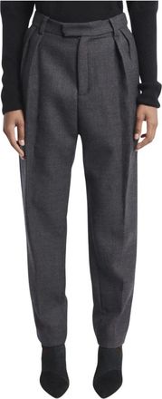 Masscob Cigarette Pant - Dames - Slim Fit Broeken - Grijs - M - Wol - Broeken