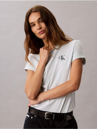Calvin Klein Jeans Calvin Klein Womens Classic Contrast Monologo T-Shirt - Grey - XL