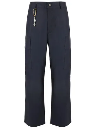 Darkpark Navy Blue Popeline Cargo Pants