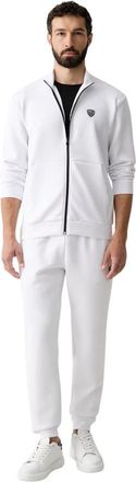Emporio Armani Trainingsset - Heren - Trainingspakken - Wit - S - Polyester - Fitness
