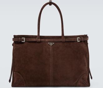 Prada Prada Bonnie suede tote bag