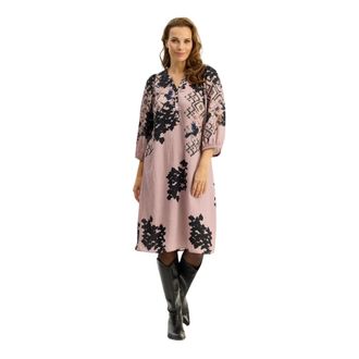 In Front IN Front, Kleedjes, Dames, Roze, S, Midi Jurk