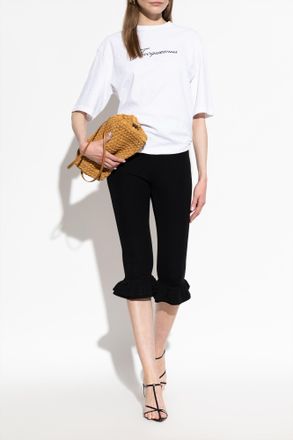 Jacquemus T-shirt With Printed Logo, Womens, White