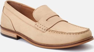 base Mens Base London Garfield Leather Mens Sand Standard Loafers - Brown - Size: 12