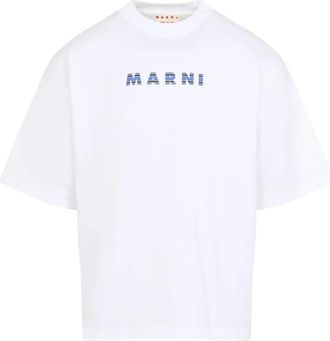 Marni Lily White T-Shirt - Heren - T-shirts - Wit - S - Katoen - Tops