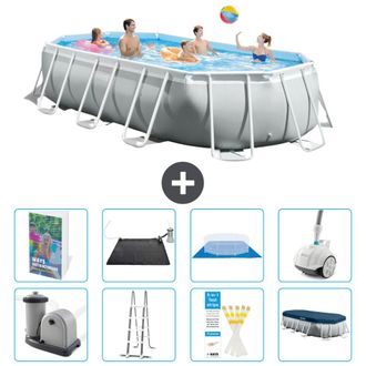 Intex Piscina Prism Frame Oval - 503x274x122 Cm - 9-piezas S600