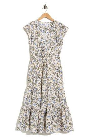Derek Lam Fatima A-Line Dress in Blue Bouquet at Nordstrom Rack, Size 00
