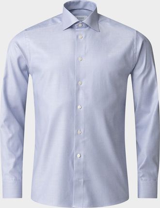 Eton Mens Contemporary Fit Cotton-Lyocell Sport Shirt