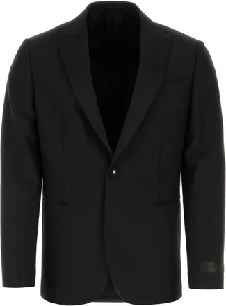 Versace Black wool blend blazer