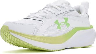 Under Armour Charged Assert 11 Womens Shoes White/Fade Green/Lumos Lime : 10.5 B - Medium, Leather