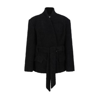 Isabel Marant Dames, Jassen, Zwart, Maat: S Leer