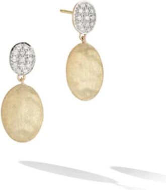 Marco Bicego Siviglia Collection 18K Yellow Gold And Diamond Drop Earrings