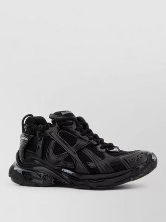 Balenciaga mesh panels rubber sole runner sneakers