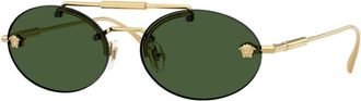 Versace Ladies Black Oval Sunglasses VE2295 1002/71