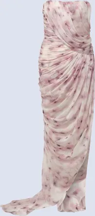 BCBGeneration Isabella Gown in Bouquet Print Ash Purple at Nordstrom, Size 10