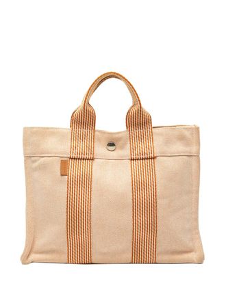 Herm&egrave;s 1990-2015 Canvas Fourre Tout PM tote bag - women - Canvas - One Size - Brown