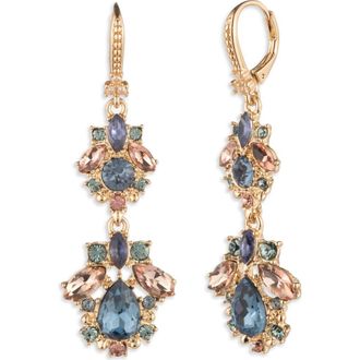 Marchesa Beauty in Blue Crystal Drop Earrings at Nordstrom