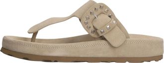 Stefano Lauran Schoenen, Dames, Beige, 40 EU, Leer, Dk 5668 Suede Slipper
