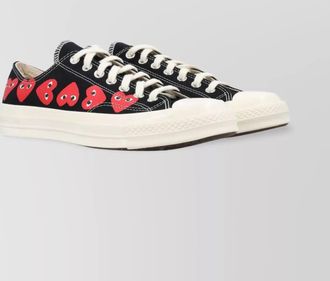 Comme Des Gar&ccedil;ons cotton printed low-top sneakers