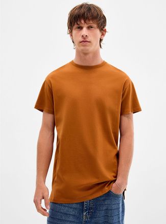 Djab Mens Organic cotton crew-neck t-shirt DJAB 101 Longline fit