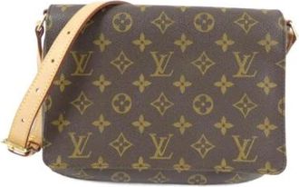 Louis Vuitton Pre-owned Cross Body Bags, female, Brown, Size: ONE SIZE Pre-owned Vintage Canvas Cross Body Bag