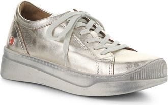 Softinos Apor Sneaker in 017 Champagne Lamina at Nordstrom, Size 10-10.5Us