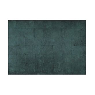 Posh Trading Company Set of Two Silver Leaf Grand Placemats - Stormy Sky in Dark Grey