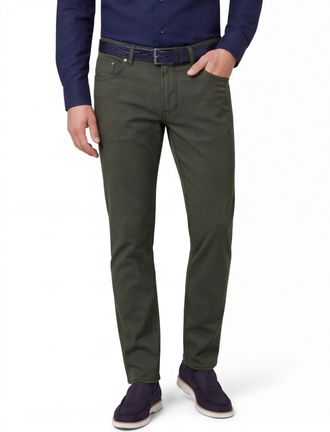 Brax katoenen Brax jeans Chuck donkergroen geprint normale fit