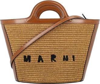 Marni Tropicalia Small Structured Woven Straw Handbag