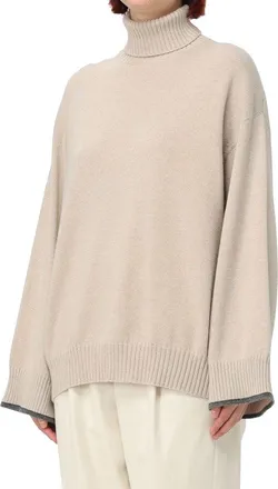 Brunello Cucinelli Womens Beige Cashmere Sweater Clothing