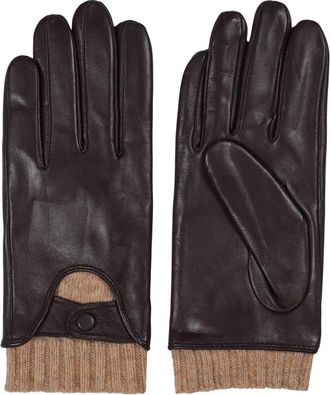 Howard London Sienna - Dames - Handschoenen - Bruin - 8 IN - Wol - Accessoires