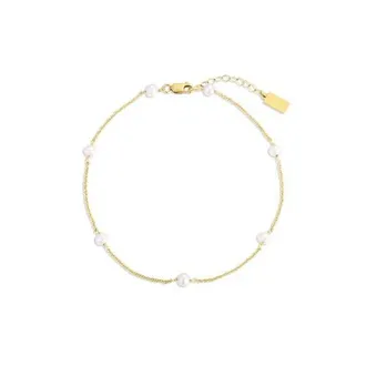 Set & Stones Bobbi Pearl Anklet in Gold at Nordstrom