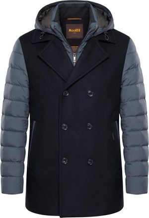 Moorer Hombre, Abrigos, Azul, Talla: L