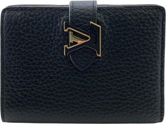 Louis Vuitton Taurillon Black Noir Leather Wallet (Bi-Fold) (Pre-Owned)