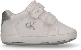 Calvin Klein Zapatillas con velcro met&aacute;lico para beb&eacute;s