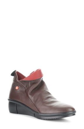 Softinos Rara Wedge Bootie in 002 Wine Smooth Leat at Nordstrom Rack, Size 7-7.5Us / 38Eu