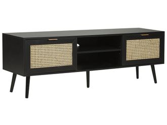 Beliani Mueble tv negro