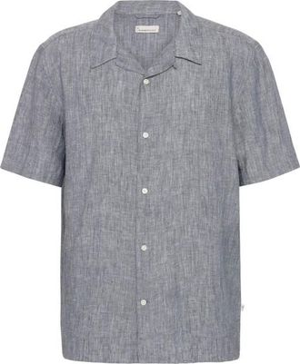 Knowledge Cotton Apparel Box S/S Linen Shirt Hemd f&uuml;r Herren | grau