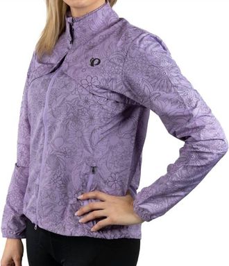 Pearl Izumi Womens Quest Barrier Convertible Jacket In Brazilian Lilac Grow