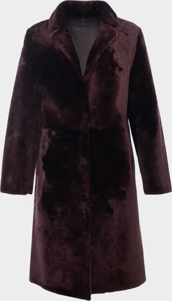 Gorski Short Reversible Merino Lamb Shearling Coat