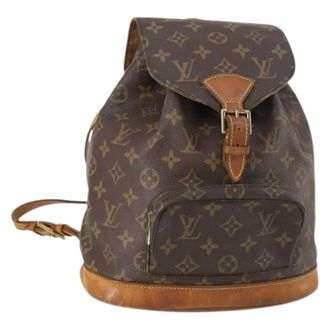 Louis Vuitton Pre-owned Backpacks, female, Brown, Size: ONE SIZE Pre-owned Vintage Canvas Backpack