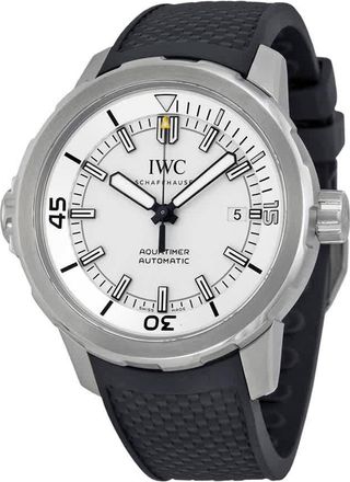 IWC Aquatimer Automatic Silver Dial Black Rubber Mens Watch IW329003