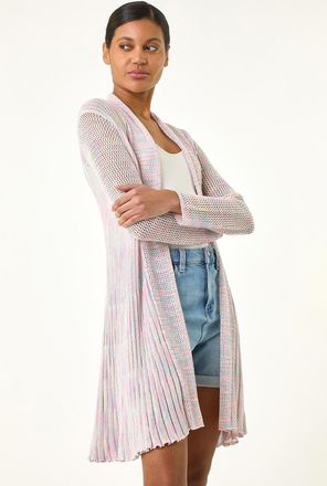 Roman Pointelle Longline Cardigan