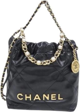 Chanel Pre-owned 22 Calfskin Mini Bag - Pre-owned - Mujer - Negro - ONE SIZE
