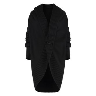 Alberta Ferretti Cardigans, female, Black, 2XS, Luxury Wool Cashmere Blend Cardigan