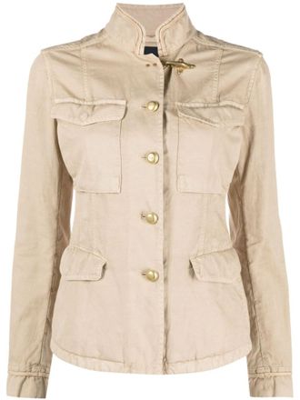 Fay Sahariana Canvas Military Jacket