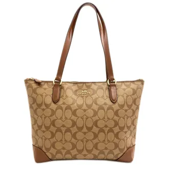 Coach Brown Pvc Tote Bag (Pre-Owned)